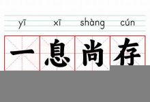 一息尚存的意思,一息尚存的近义词反义词,一息尚存造句例句,一息尚存出处及解释-生活随想记录